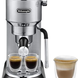 De'Longhi Dedica Arte. Traditional Barista Pump Espresso Machine. Manual Coffee Machine. Compact Design 15 cm wide. Fits Coffee Mug. Metal. EC885.M : Amazon.com.au: Kitchen & Dining